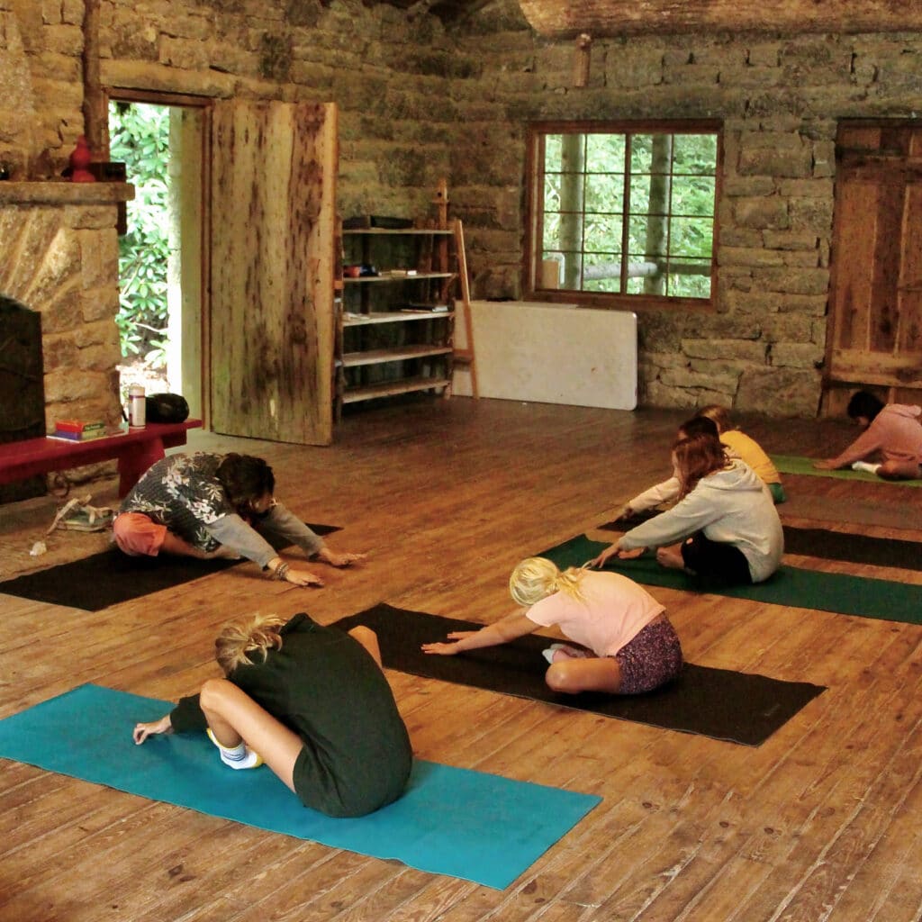 summer camp yoga class