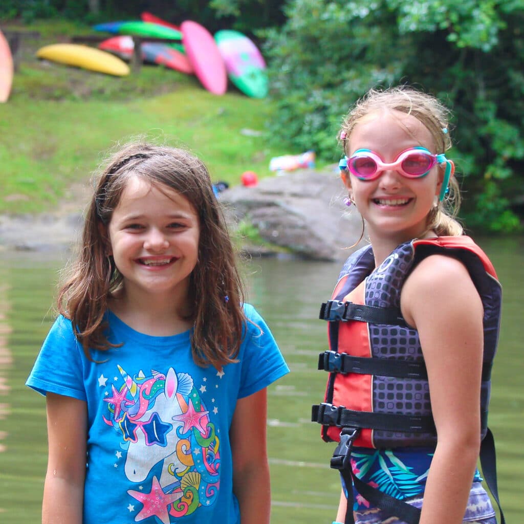 summer camp swimming children