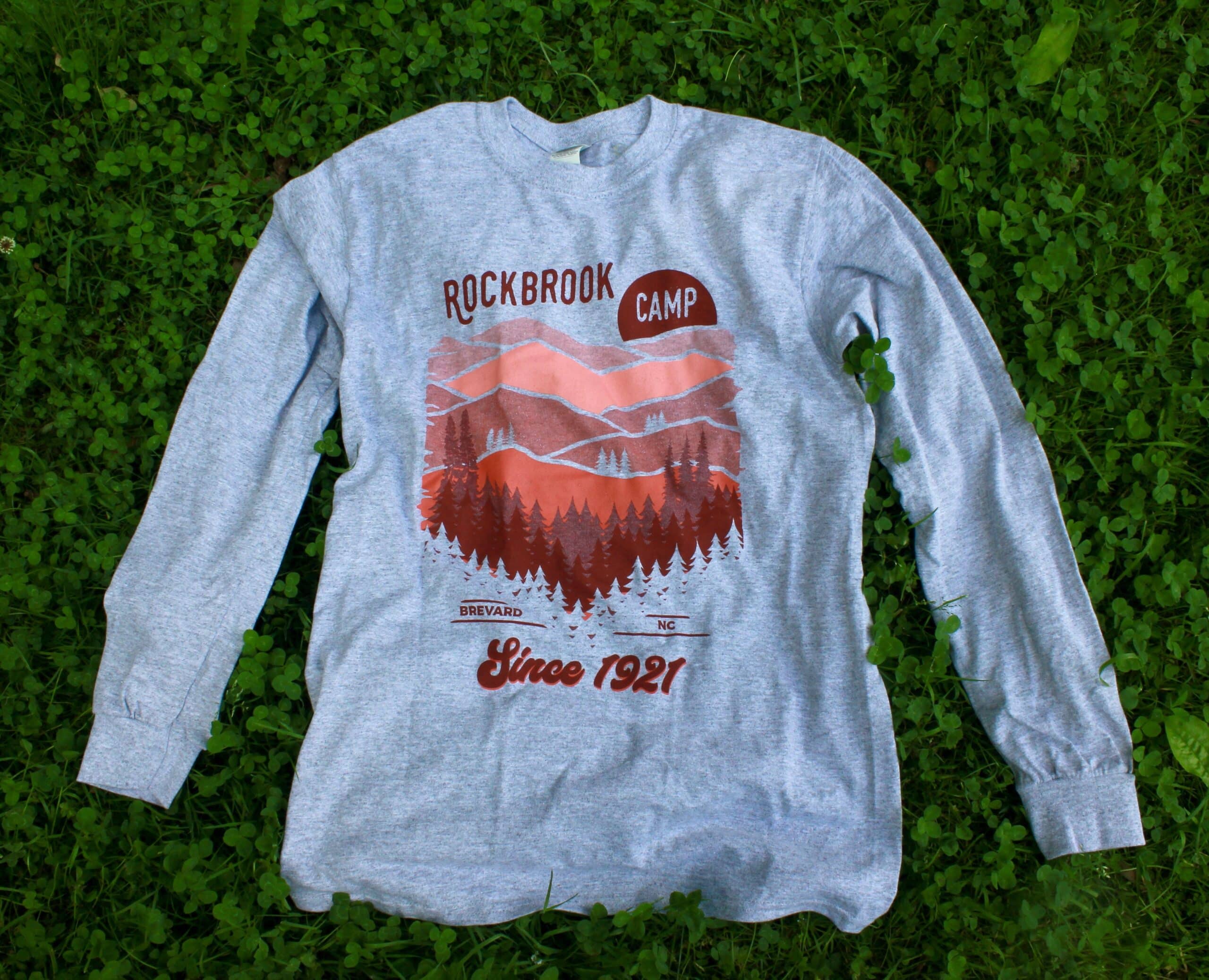 Wooded Mountain Long Sleeve T-Shirt | Rockbrook Summer Camp