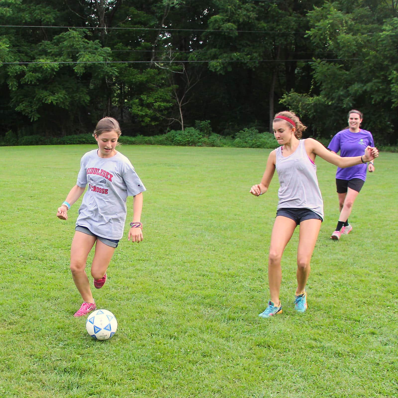 summer camp soccer game