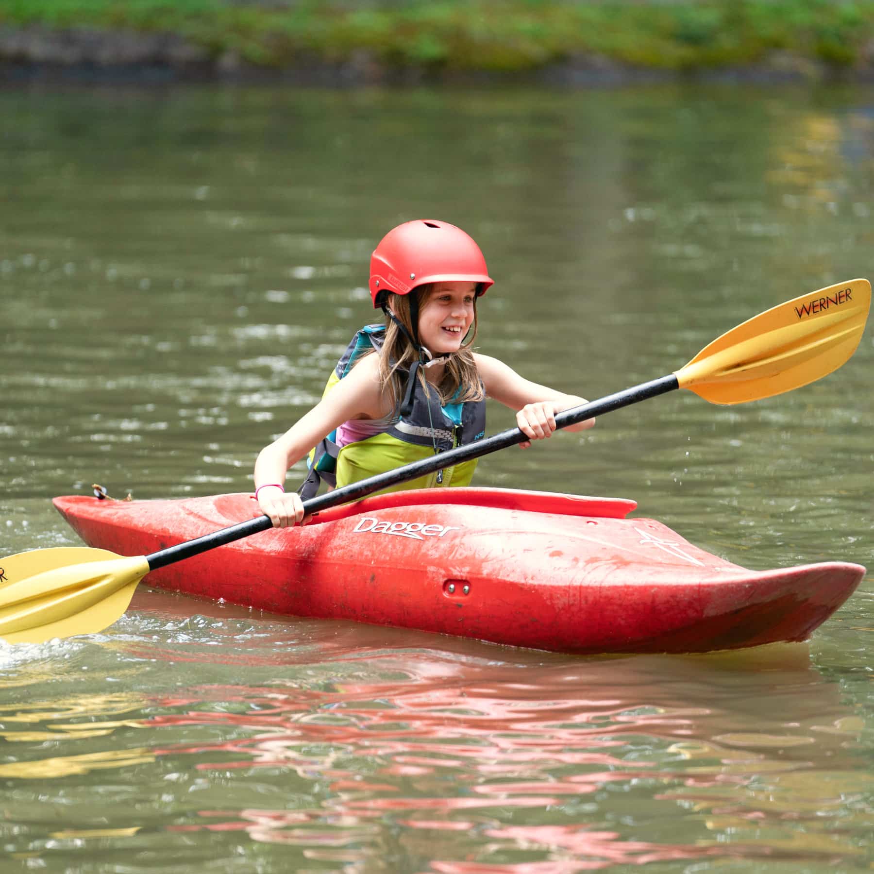 girls camp adventure kayaking