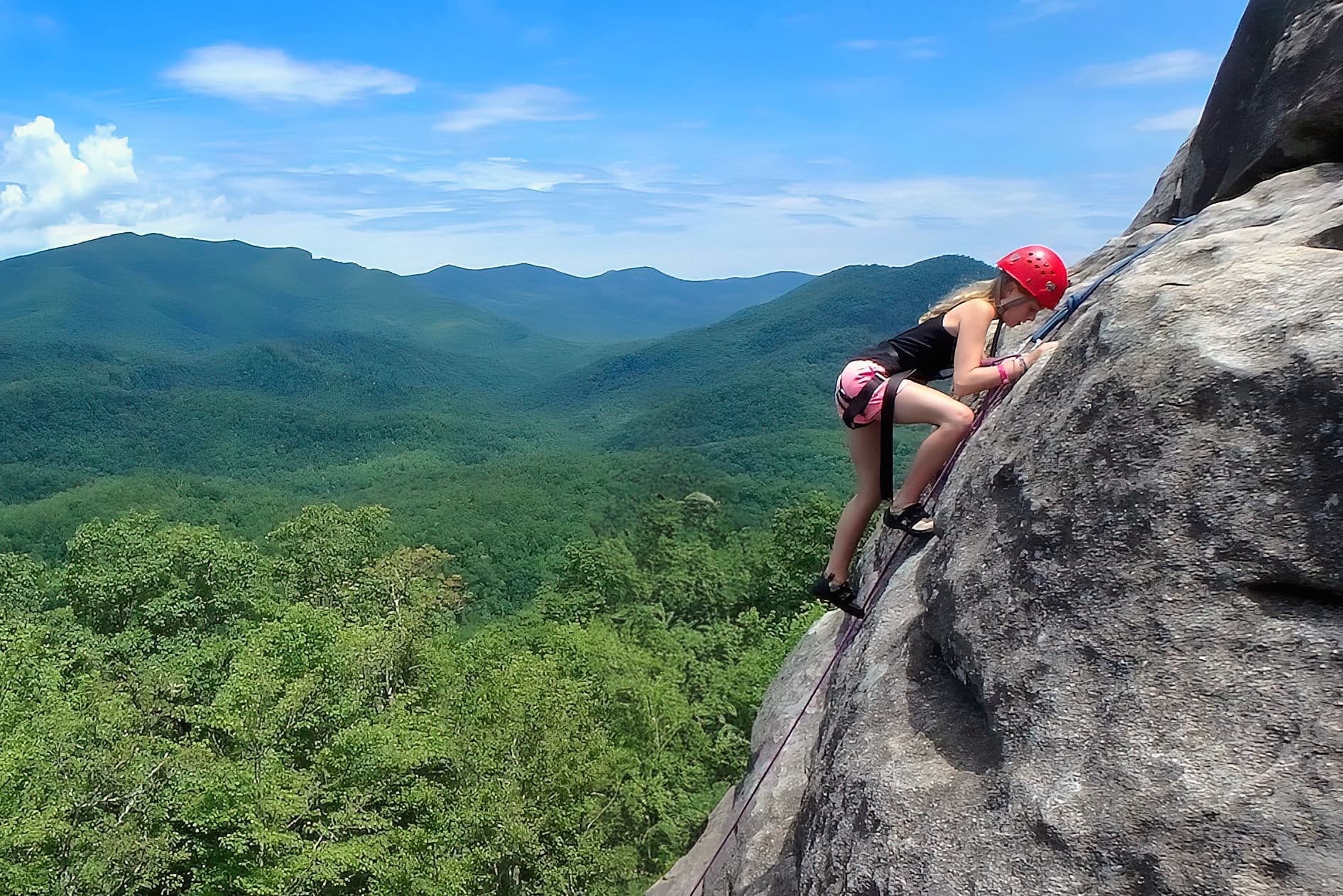 nc girl rock climber