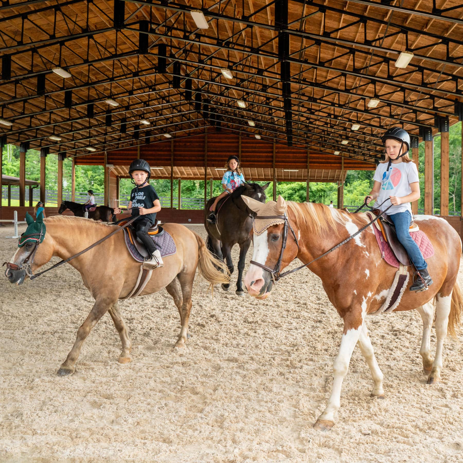 girls camp horse riding