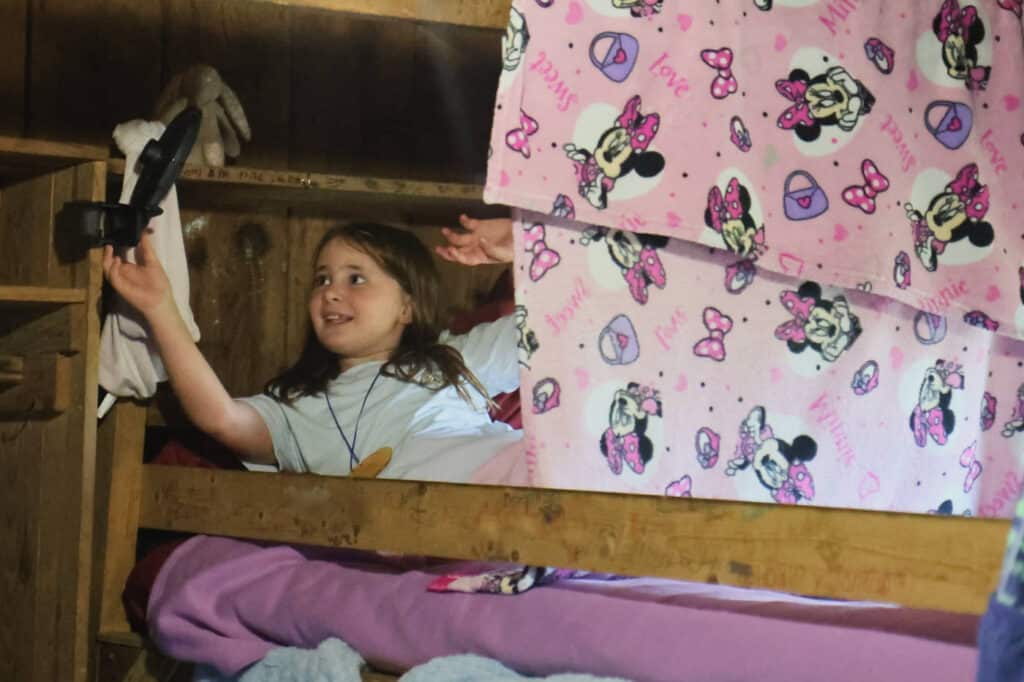 summer camp bunk setup
