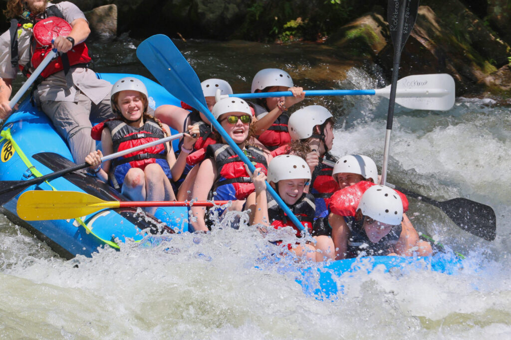 rafting summer camp kids
